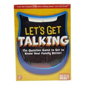 Let's Get Talking Question Card Game - Get to Know Your Family Better New Sealed